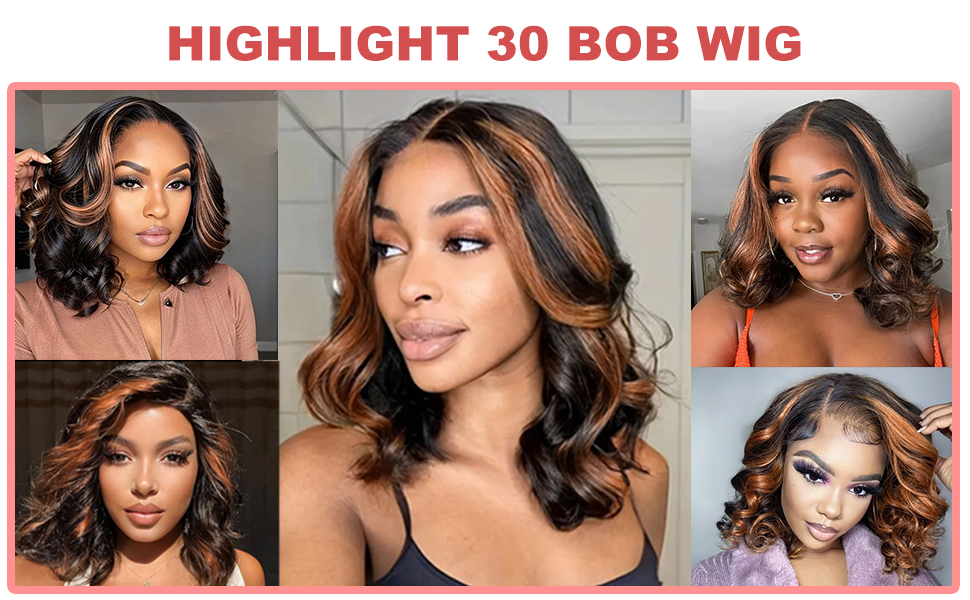 13x4 Lace Frontal Body Wave Bob Wig