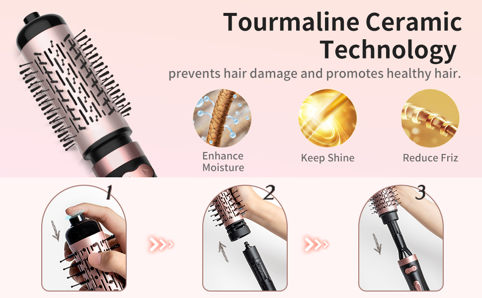 rotating hair dryer brush