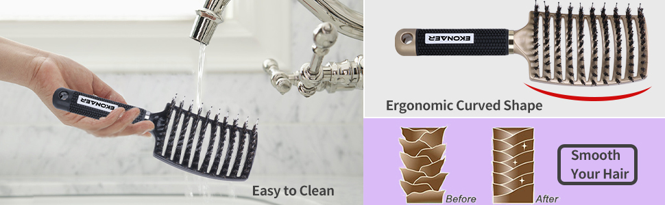 easy detangling hair smooth scalp best hair brush for thick hair care