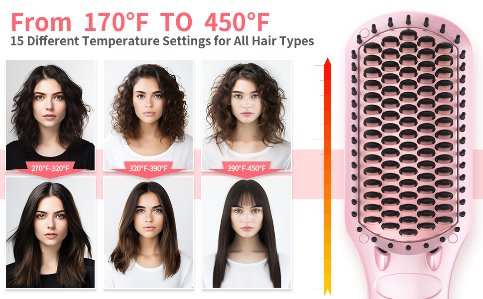 Hair straightener brush detail 3