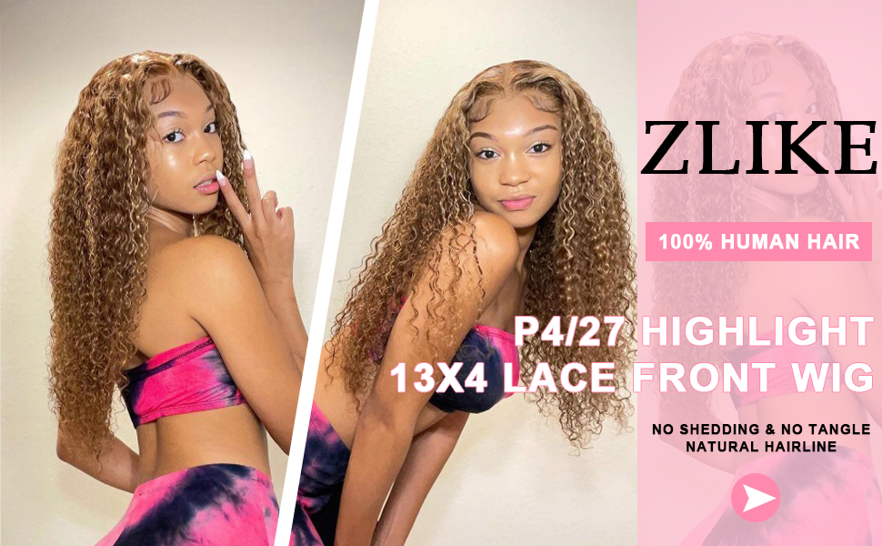 13x4 HD Transparent Curly Lace Frontal Wigs Pre Plucked with Baby Hair Wet and Wavy