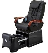 Pibbs PS42 Fiberglass Footsie Plumb-Free Portable Professional Pedicure Spa Chair with Full Funct...
