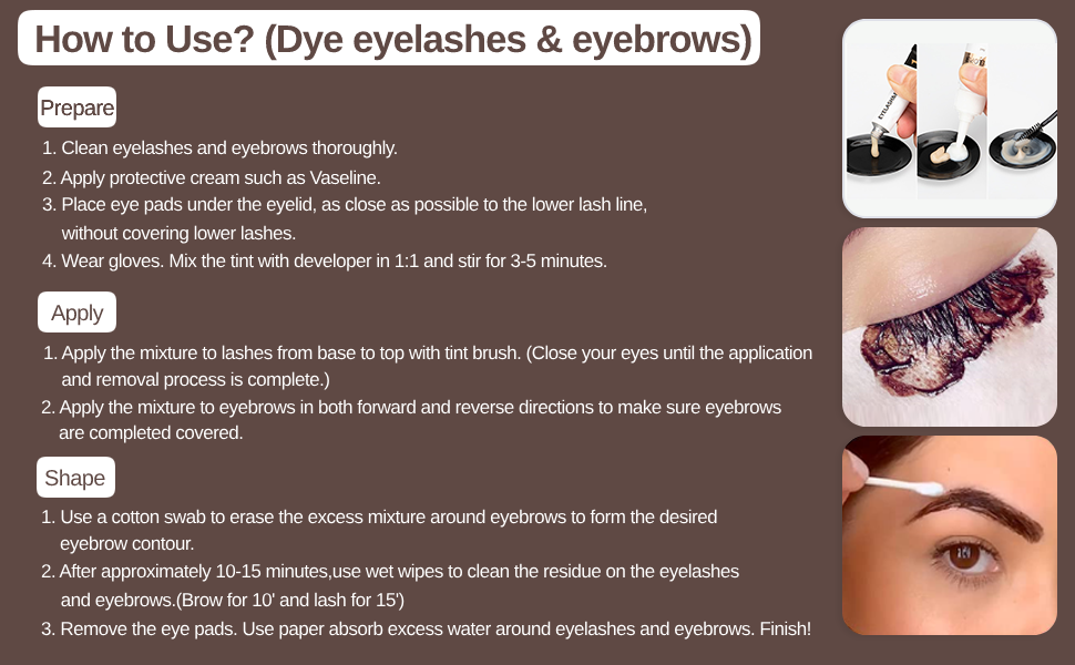 lash and brow color