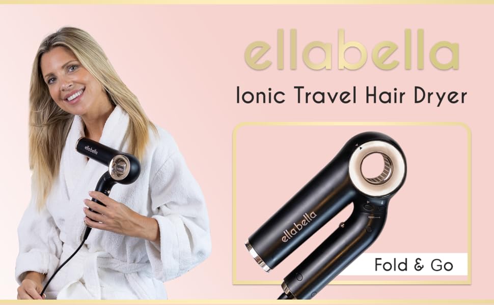 Professional Ionic Hair Dryer Foldable
