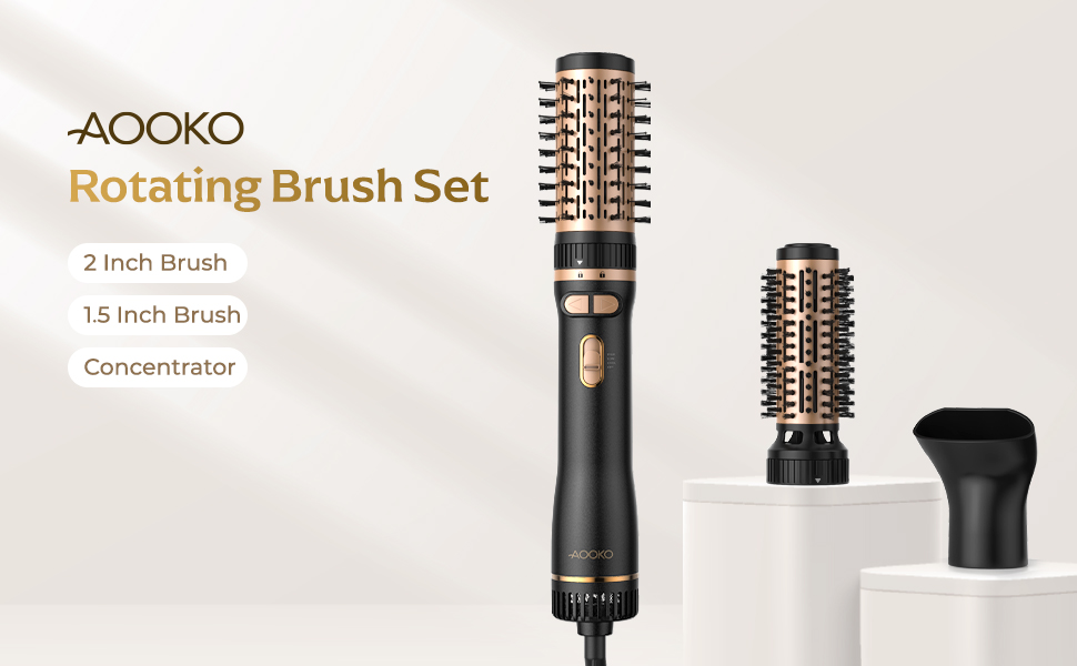 rotating hair dryer brush