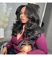 Curtain Bangs Face-Framing 9x6 Glueless Wigs Human Hair Pre Plucked Pre Cut HD Lace 200 Density L...