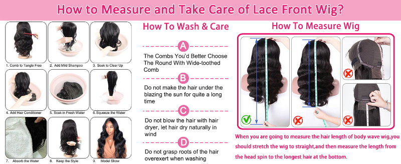 Lace front wigs human hair