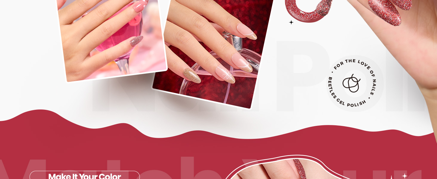 glitter nail polish set