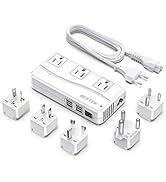 BESTEK International 220v to 110v Converter, Voltage Converter US to Europe, Power Converter for ...