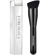 Foundation Brush, Flat Top Kabuki Foundation Brush for Liquid Makeup, Cream, Powder, Travel Size ...