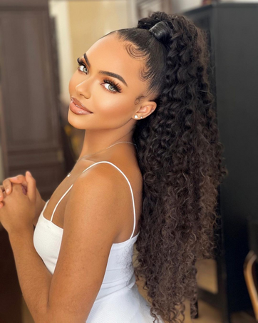 blonde curly wig human hair