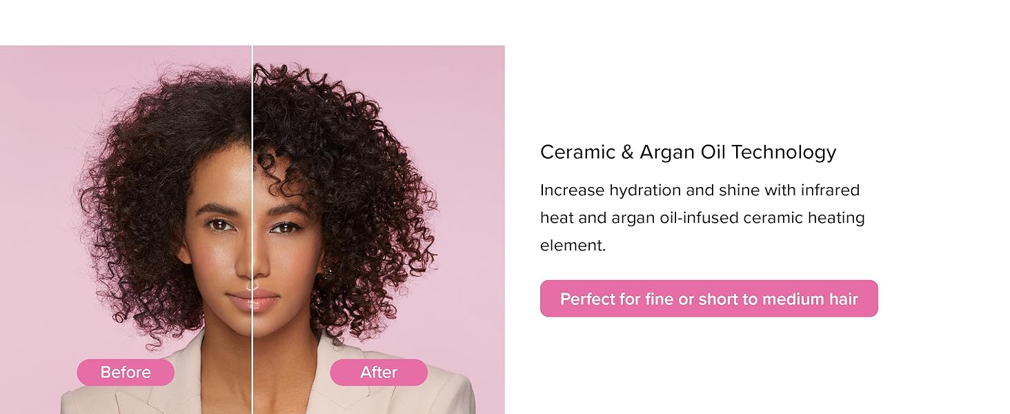 best ceramic diffuser hair dryer curly hair lightweight compact design frizz control shine volume
