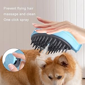 Cleaning Brush Comb Brush Comb for for Cats Dogs Blue Cat Steam 3 In1 Steamy  Brush for  Steam Brush