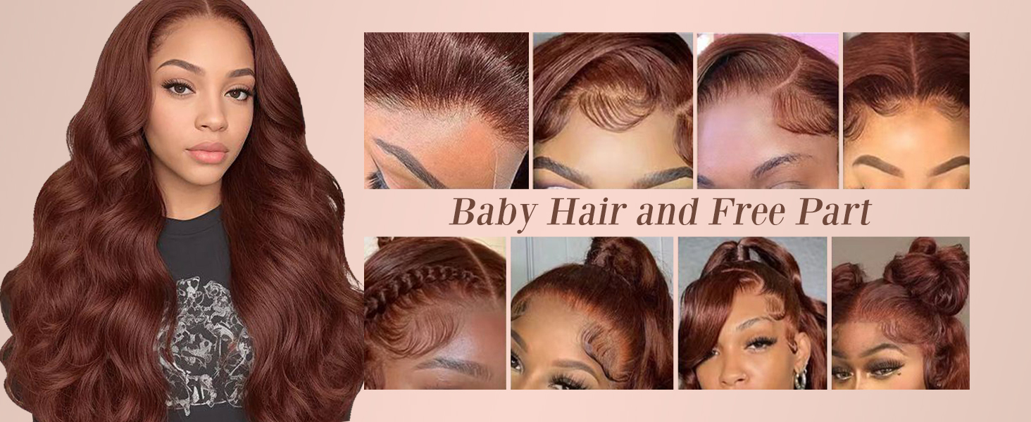 Reddish Brown Wigs Human Hair