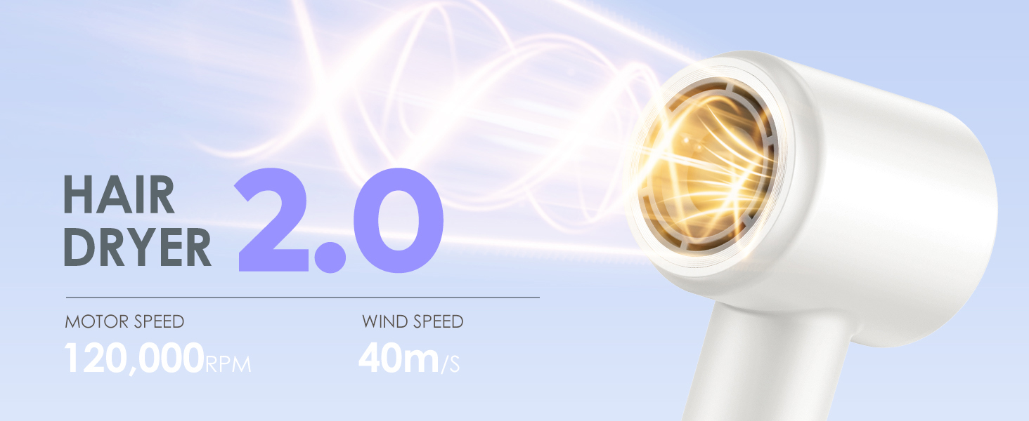 Hair Dryer Diffuser with Ionic Blow Dryer for Women