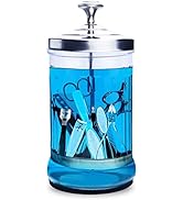 Namgznso Disinfecting Jar, 33 Oz Manicure Disinfectant Jar, Small Glass Disinfectant Jar Containe...