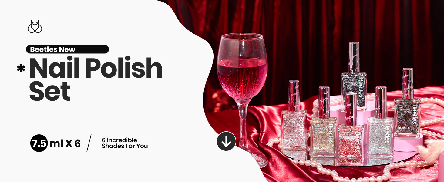 glitter nail polish set