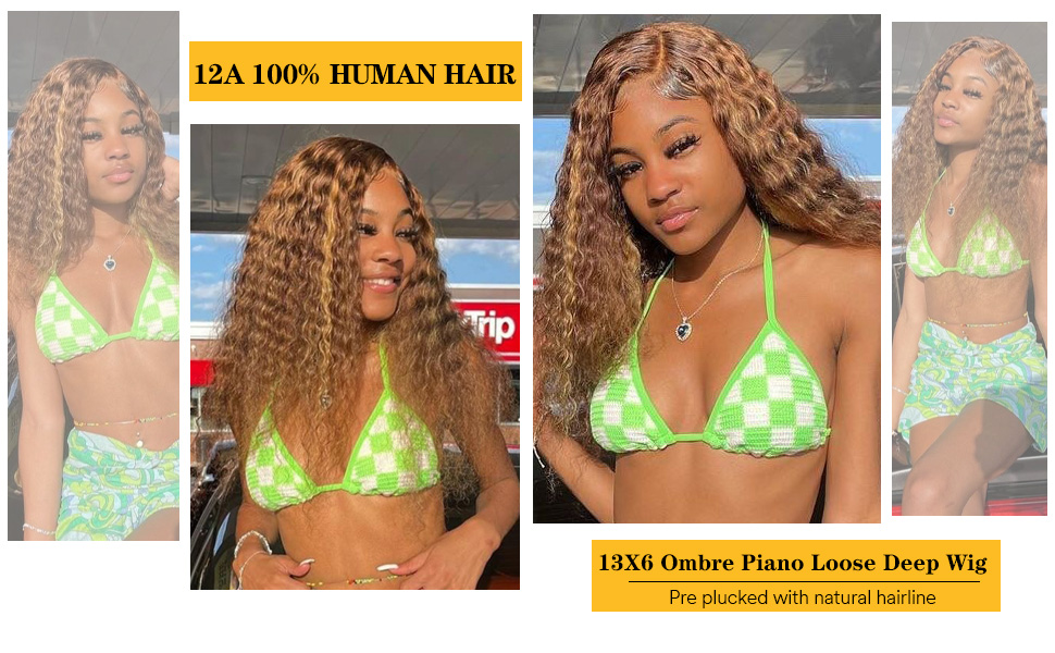 Honey Blonde 13x6 Loose Deep Wave
