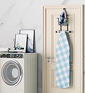 WAYASI Ironing Board Hanger, Over The Door Ironing Board Holder Or Ironing Board Hanger Wall Moun...