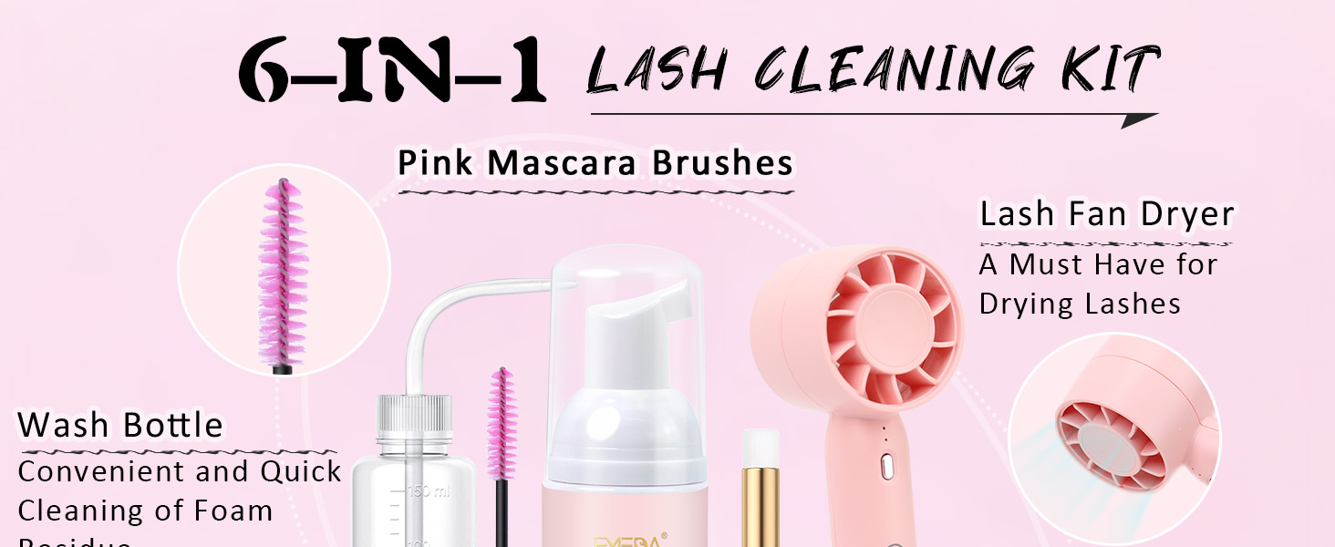 Lash Shampoo with Fan Kit