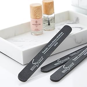 black beauty secrets nail files on counter display