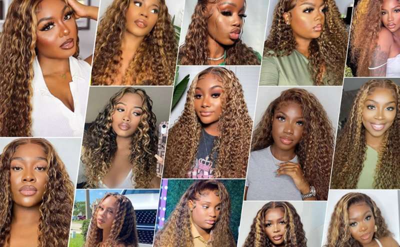 highlight lace front wigs human hair