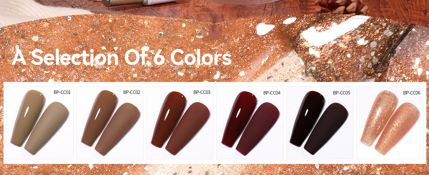 caramel coco series nail gel