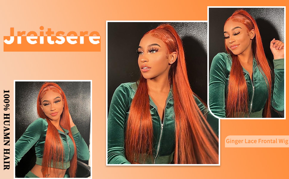 ginger wig human hair