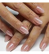 30 Pcs Spring Press on Nails Extra Short Almond - LINMEIZAI Short French Tip Fake Nails Press ons...
