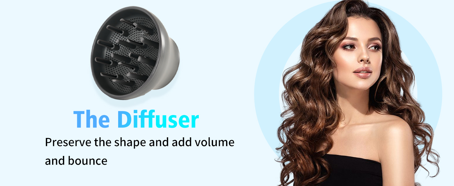 blow dryer with diffuser for curly hair