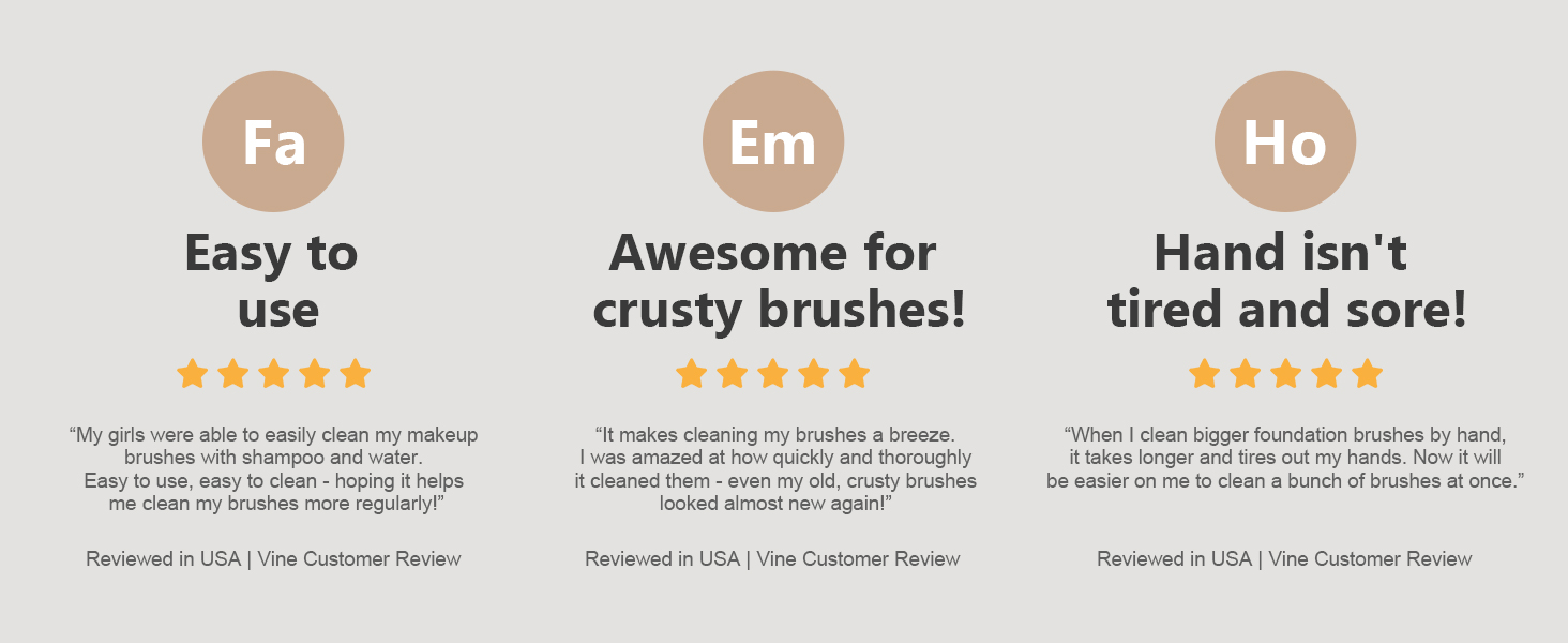 customer feedback on make up brush clean machine