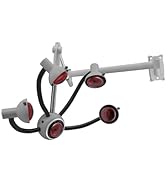 5 Head Infrared Heat Lamp, Wall Mounted Salon Hair Dryer Color Processor, Adjusting Angle Hair St...