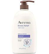 Aveeno Stress Relief Body Wash with Soothing Oat & Lavender Scent for Sensitive Skin, Moisturizin...