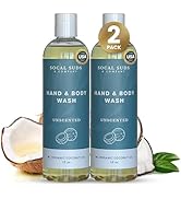 SoCal Suds & Company 12oz Organic Hand & Body Wash- Fragrance Free- 2 Pack