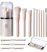 BS-MALL Makeup Brush Set Travel Mini Makeup Brushes Synthetic Kabuki Brush Set Foundation Powder ...