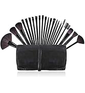 Makeup Brushes, Premium Makeup Brushes Set Black 22 Piece Complete Cosmetic Brush Collection for ...