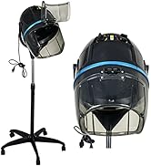 ZENY Stand Up Hair Dryer 1300W Adjustable Floor Hooded Bonnet Hair Dryers with Rolling Wheels Pro...