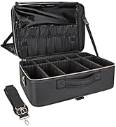 Relavel Extra Large Makeup Bag, Makeup Case Professional Makeup Artist Kit Train Case Travel Cosm...