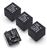 Sodcay 4 PCS 40A Automotive Relays, 5 Pin Relay, 12V Waterproof Car Relay, Auto Relay Switch, Rep...