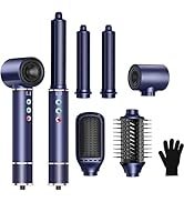 5 in 1 Hair Dryer Brush 110000RPM 20m/s Airflow High-Speed Hot Air Brush,0.75LB Aluminum Mini Lig...