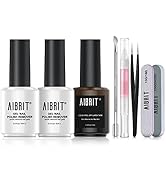 AIBRIT Gel Nail Polish Remover Kit, 8Pcs Gel Polish Remover with Liquid Latex Peel Off Tape for N...