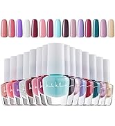 Nicole Miller Mini Nail Polish Set – Glossy, Vibrant Colors for Fingernails & Toenails, Trendy Co...