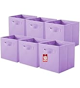 ShellKingdom Storage Bins, Foldable Fabric Storage Cubes And Cloth Storage Organizer Drawer For C...