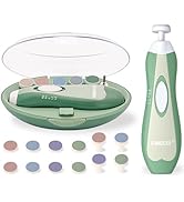 Fansidi Baby Nail Trimmer Electric – Limited Forest Serenity Green, Gentle Baby Nail File Electri...