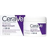 CeraVe Skin Renewing Night Cream, Niacinamide, Peptide Complex, and Hyaluronic Acid Moisturizer f...