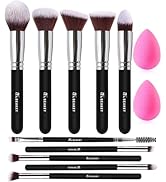 BEAKEY Soft Make up Brushes, Gentle on Skin, Effective Application - 12Pcs Premium Makeup Brush S...