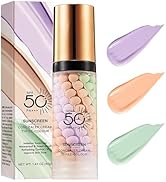 3 In 1 Primer for Face Before Makeup, One Step Color Correcting Primer, SPF 50, Hydrating, Oil Co...