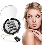 Magnetic Eyelashes, 2 Pairs Magnetic Lashes without Eyeliner, No Glue Needed, Natural Look Upgrad...