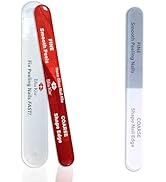 Bliss Kiss Nano Glass Nail Files & Buffer for Weak, Brittle, Peeling Nails for Women for Natural ...