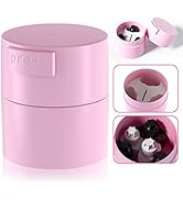 Buqikma Eyelash Glue Storage Container, Pink Sealing Extension Eyelash Glue Jar Storage Tank with...